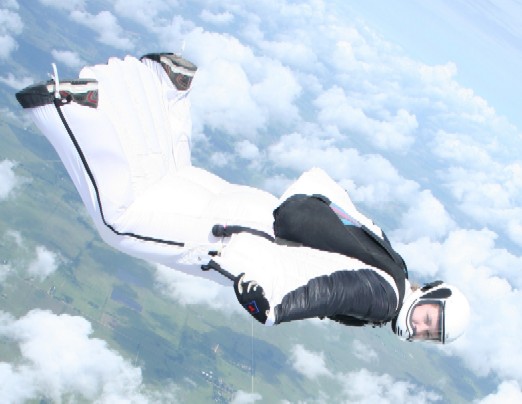 Wingsuit in Flight